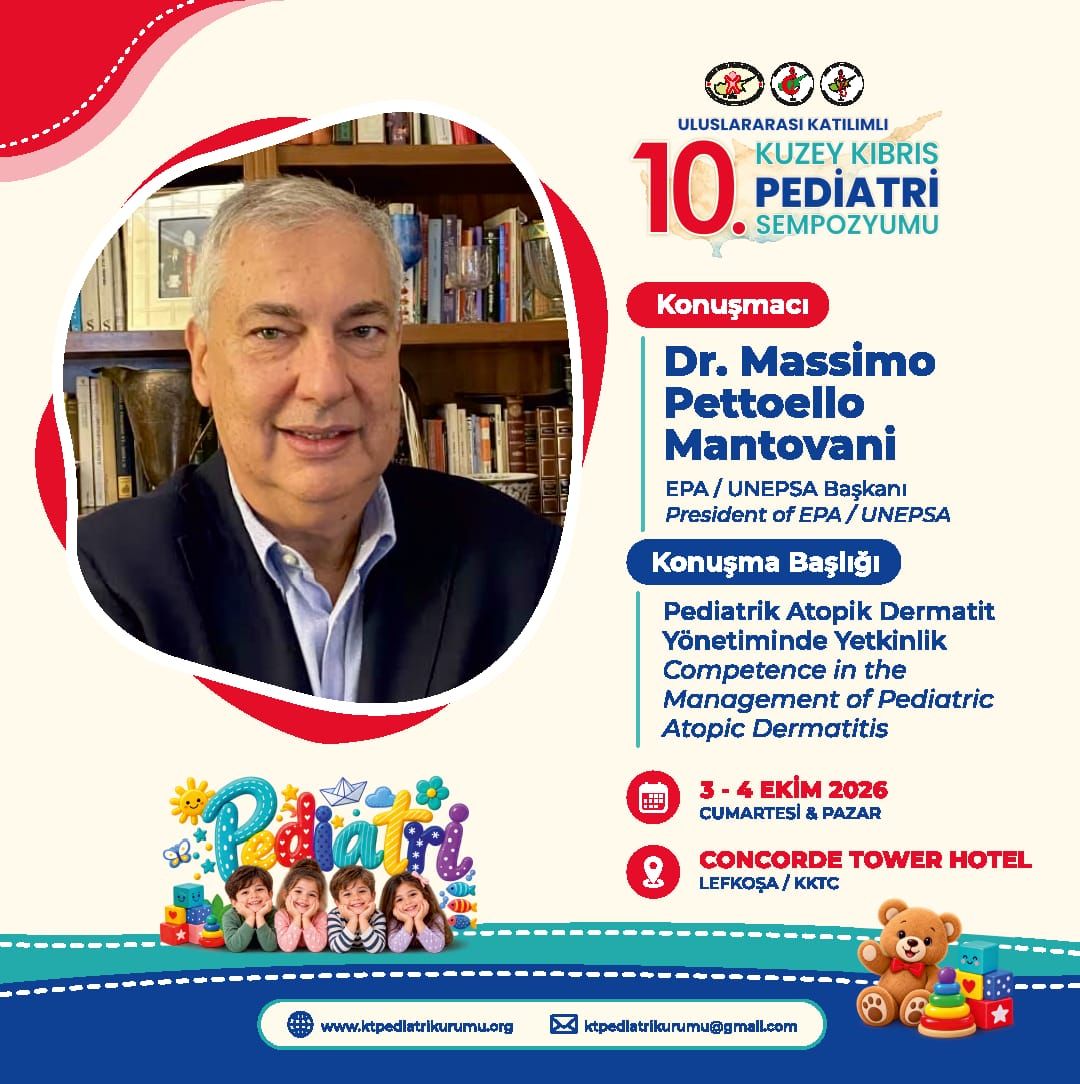 Uluslararası Katılımlı 10. Kuzey Kıbrıs Pediatri Sempozyumu Sempozyum Çağrısı