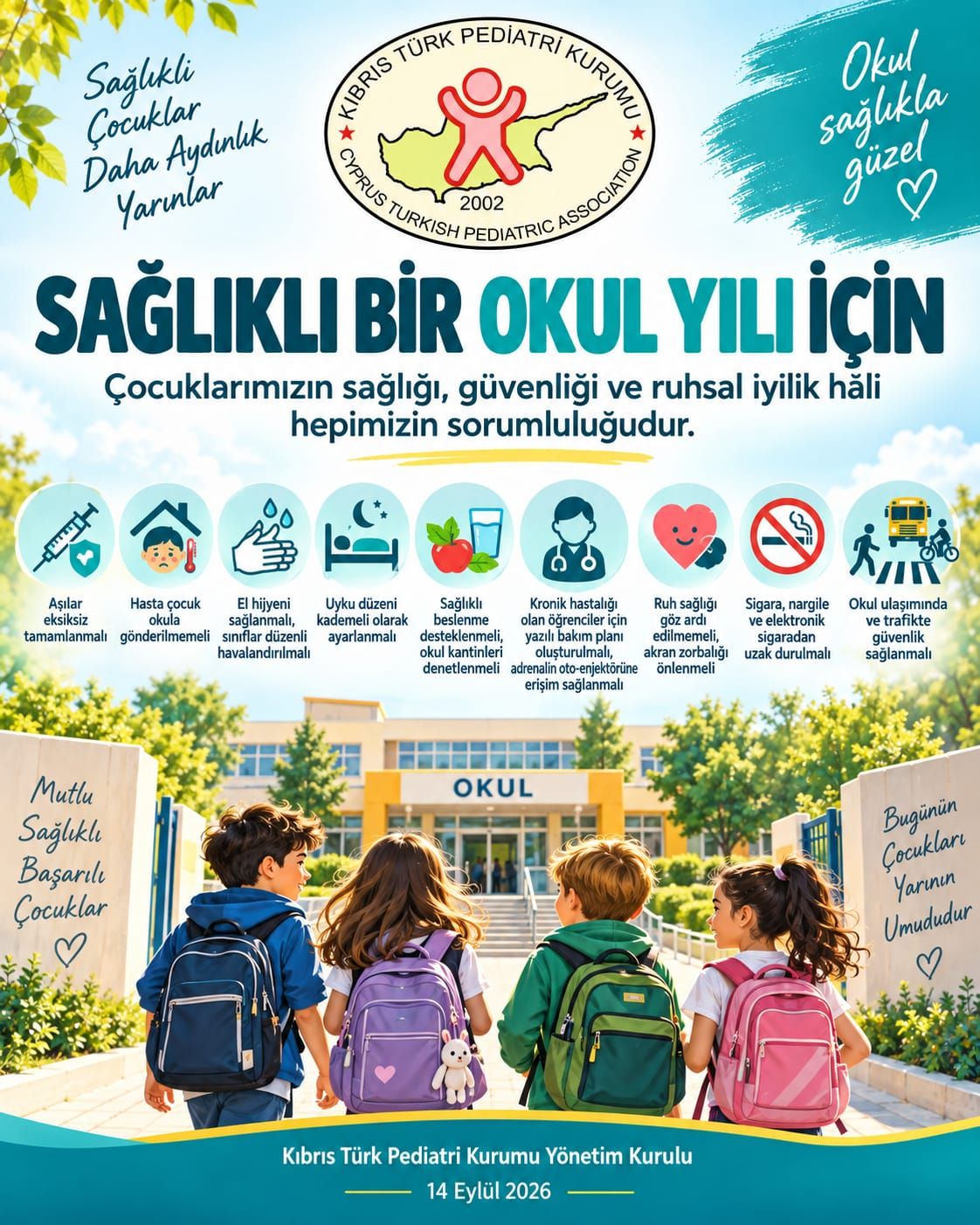 BASIN AÇIKLAMASI: Sağlıklı Bir Okul Yılı ve Çocuklarımız İçin